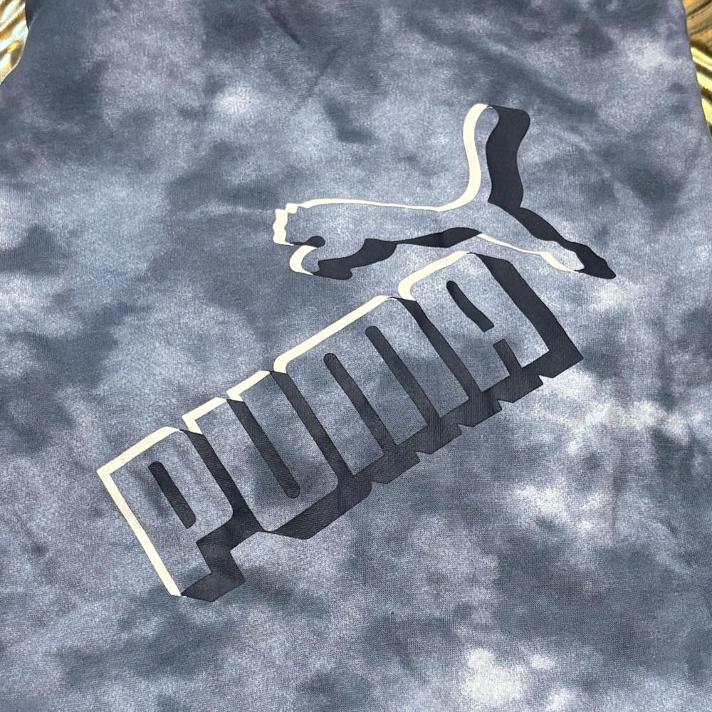 PUMA Boy's Blue Tie-Dye Hoodie - Picture 2 of 4
